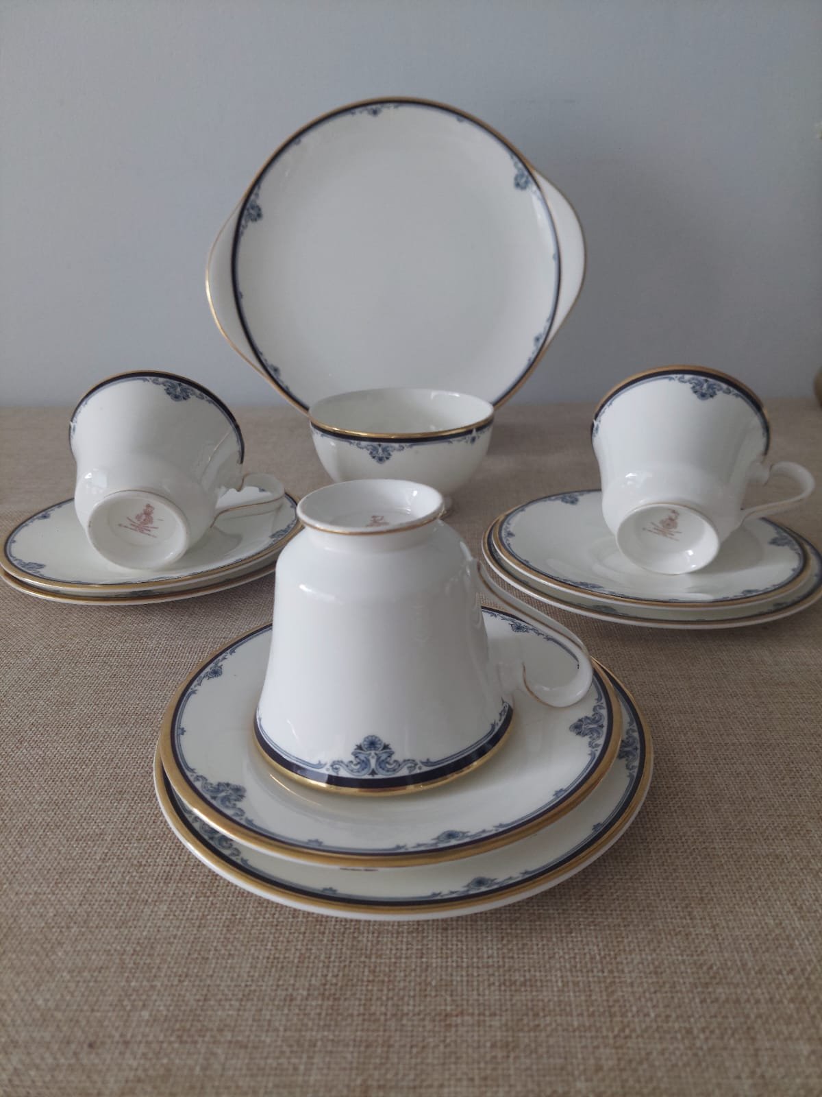 Tríos de té, galletero y terronero | Royal Doulton Princeton - Imagen 2