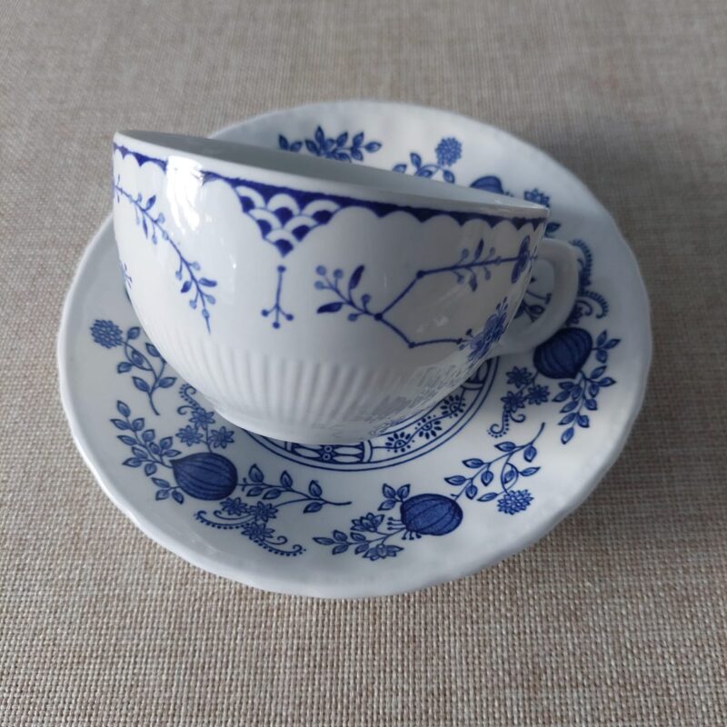 Set azul y blanco vintage | Dúo de té