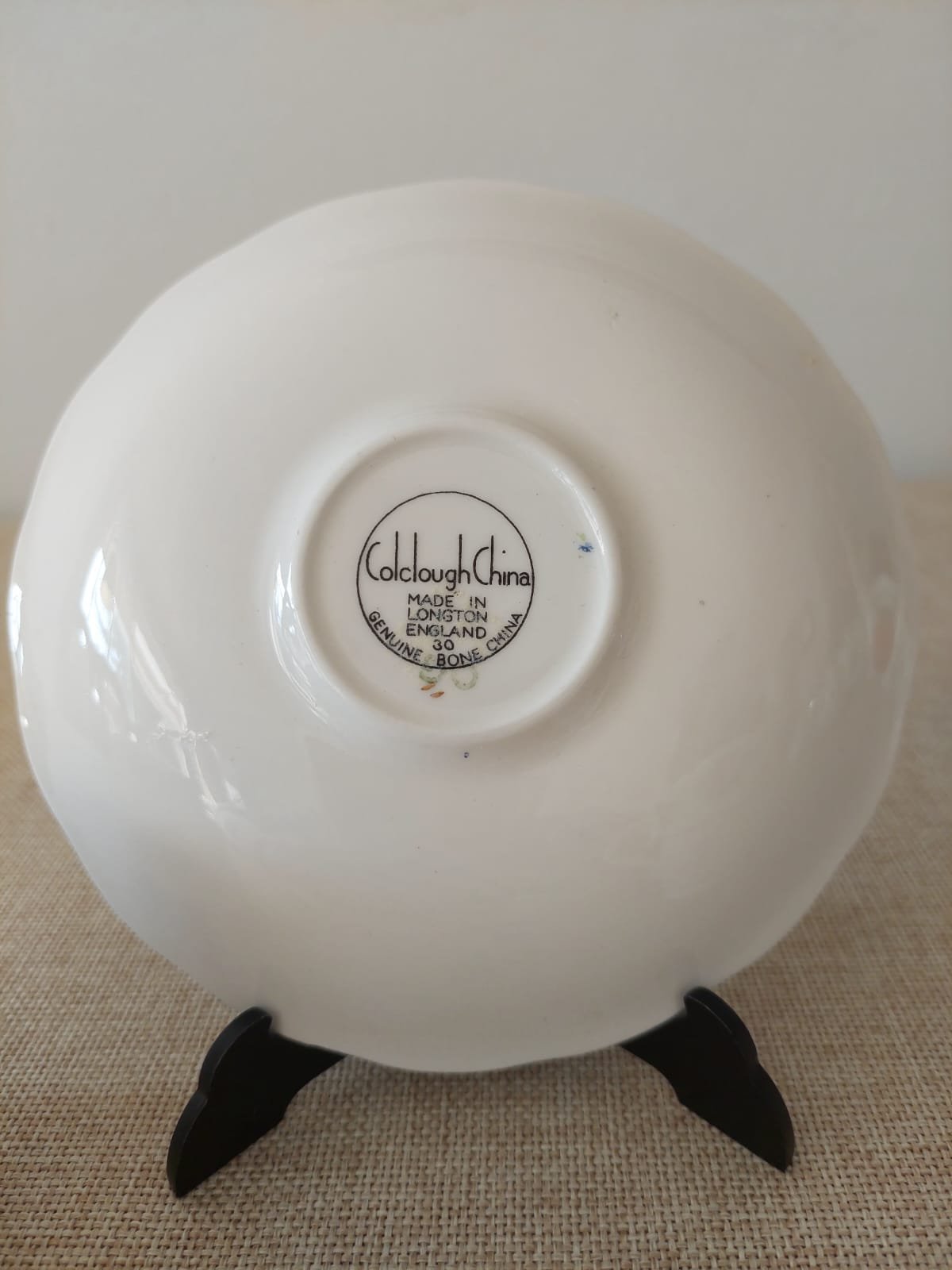 Dúo de Té de Porcelana Fina Inglesa Colclough "Amoretta Rose". - Imagen 5