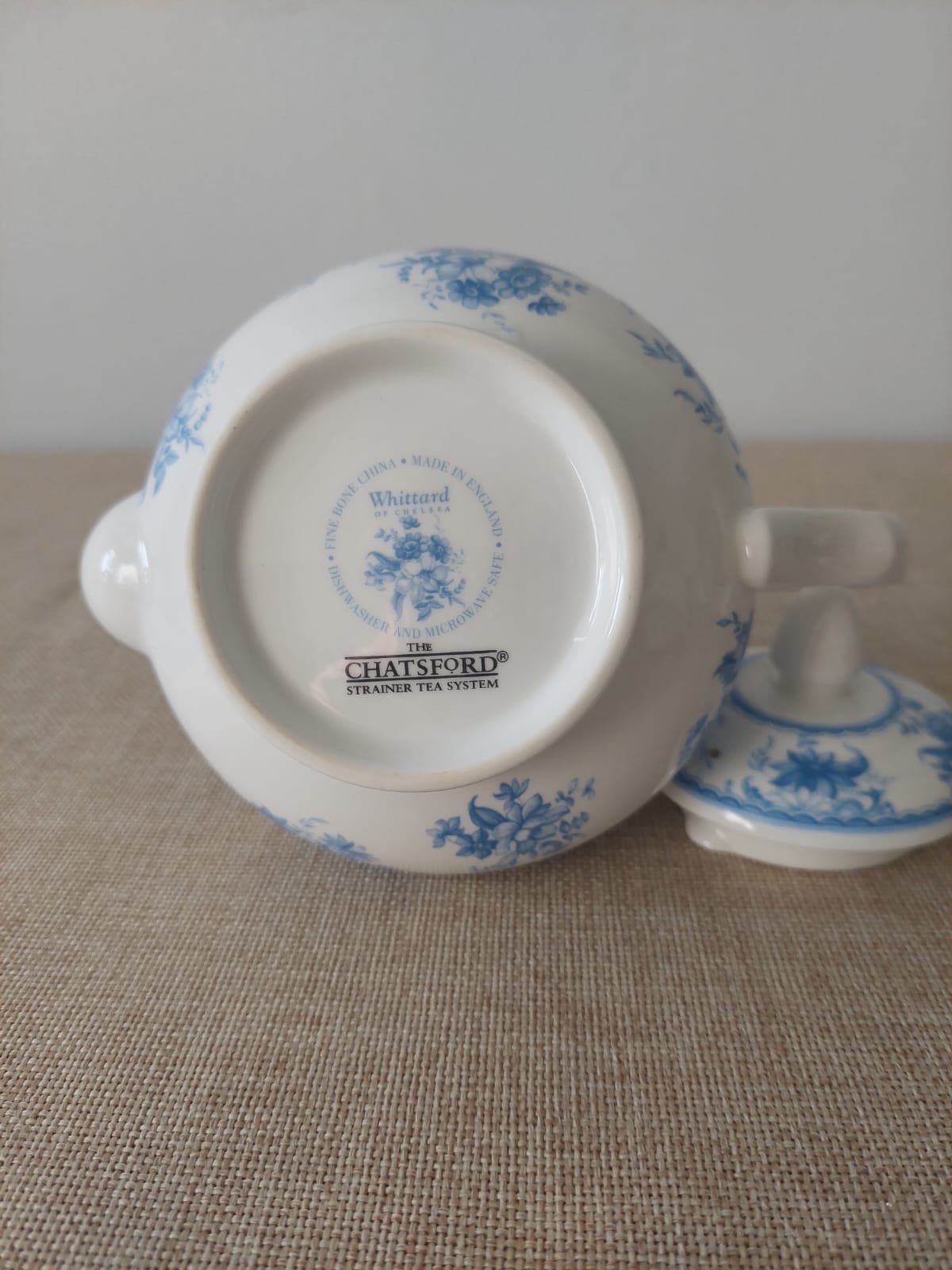 Tetera Vintage Whittard of Chelsea "Chatsford" Fine Bone China – Porcelana Inglesa para Té e Infusiones - Imagen 3