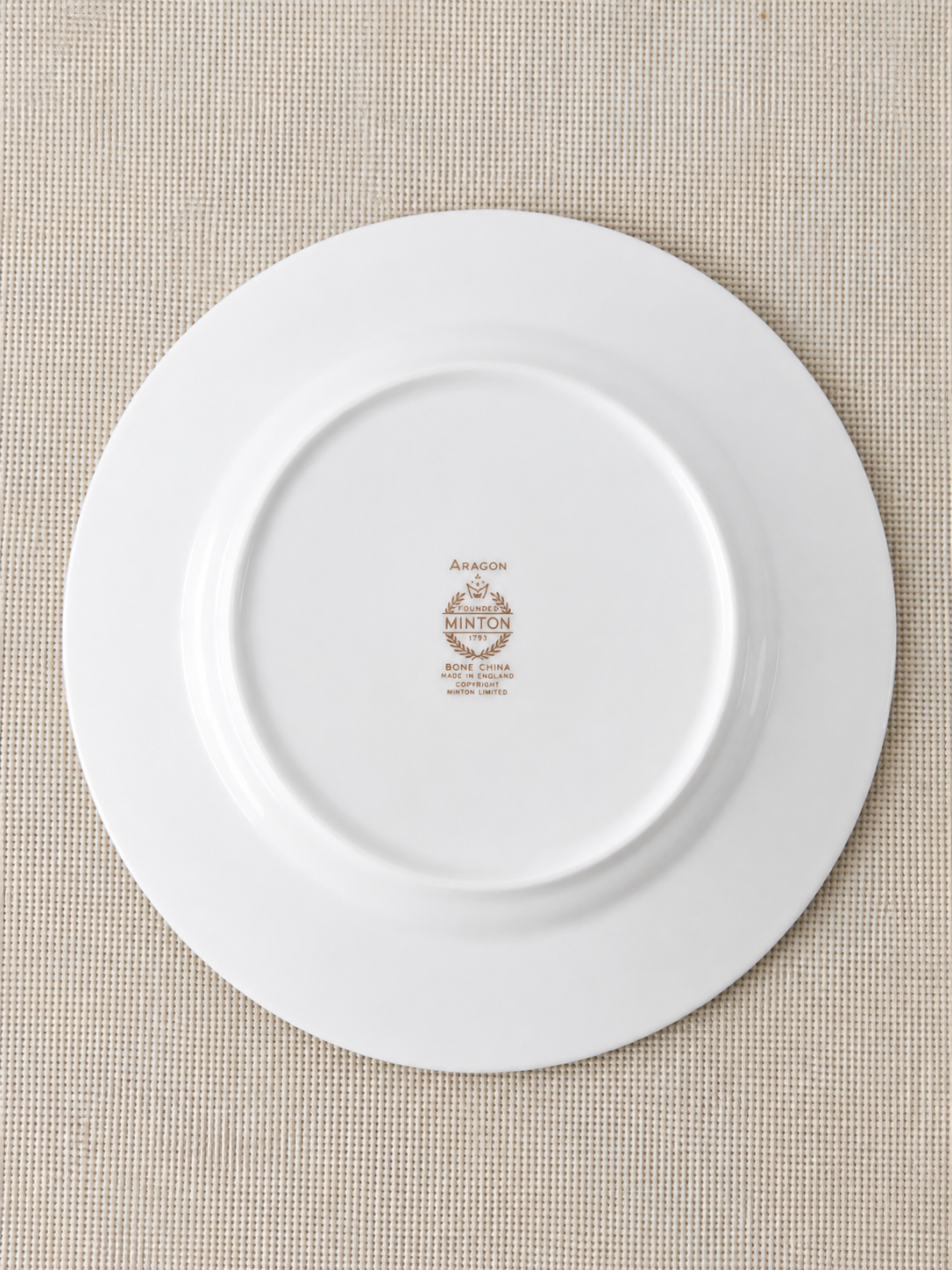 Plato de Pan Vintage Minton "Aragon" Bone China – Porcelana Inglesa - Imagen 3