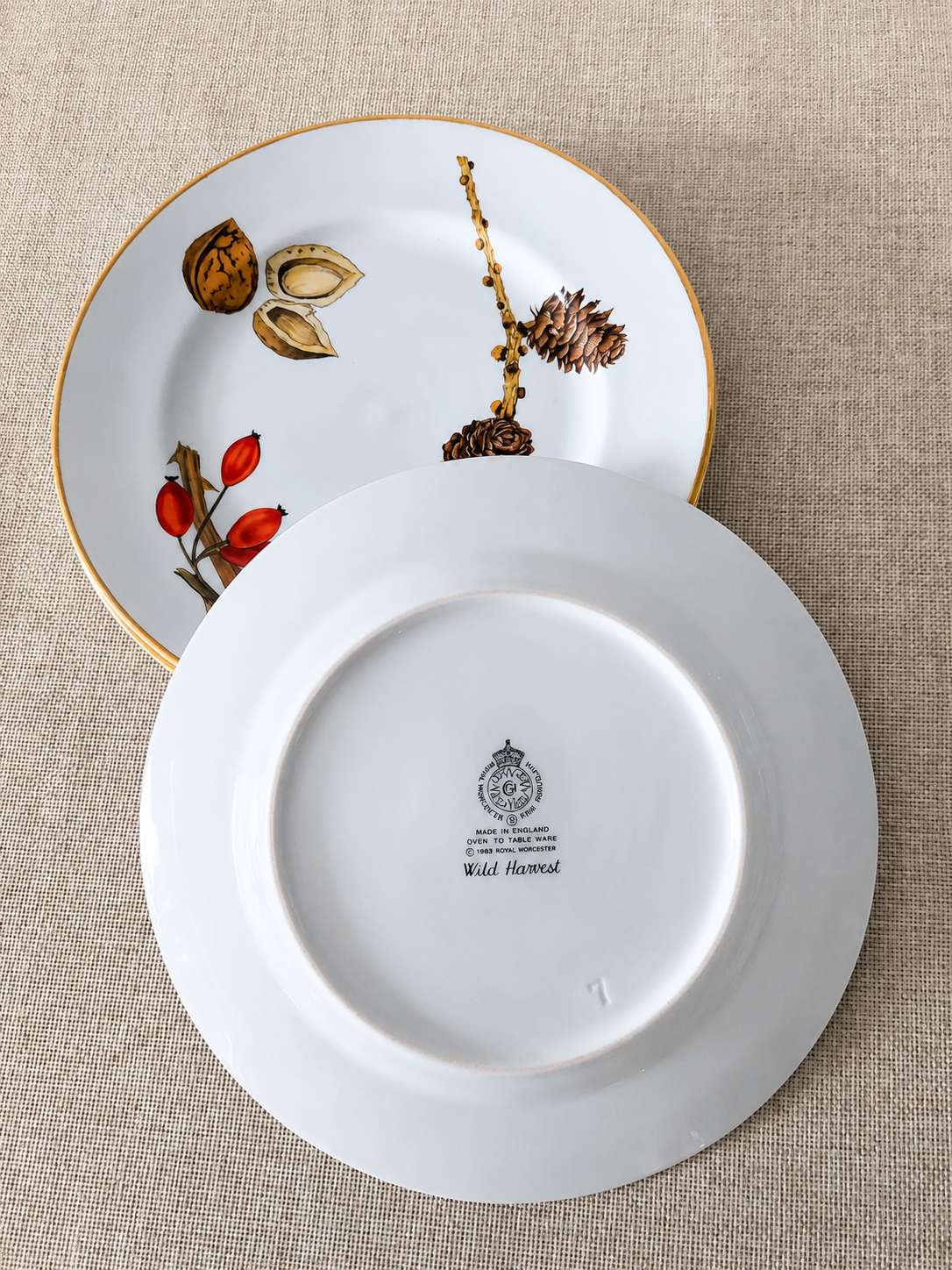 Set 3 Platos de Ensalada Royal Worcester “Wild Harvest” – Inglaterra - Imagen 5