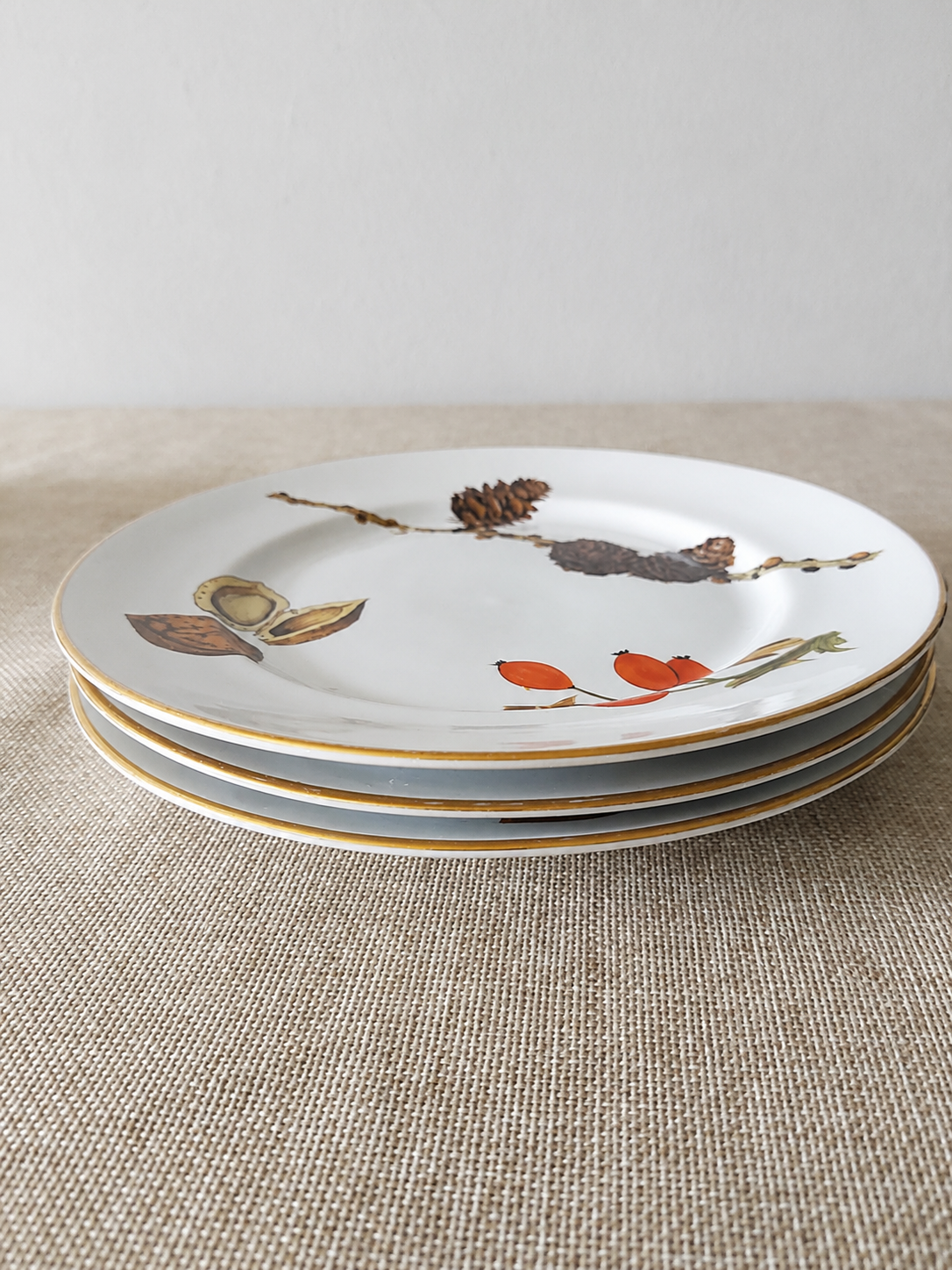 Set 3 Platos de Ensalada Royal Worcester “Wild Harvest” – Inglaterra - Imagen 4