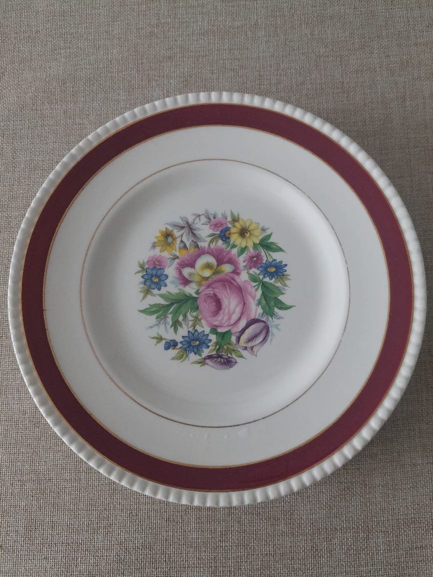 Set 4 Platos Vintage Soho Pottery “Murraygate” – Ambassador Ware England - Imagen 3
