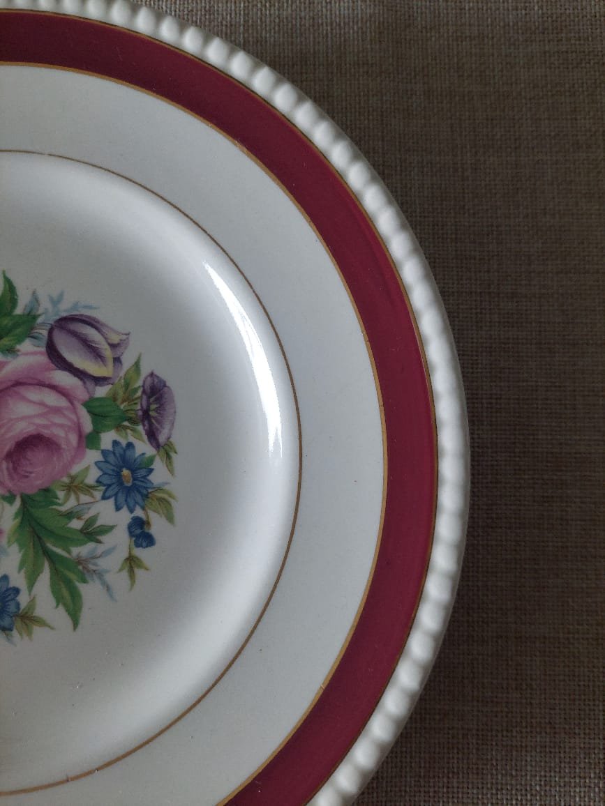 Set 4 Platos Vintage Soho Pottery “Murraygate” – Ambassador Ware England - Imagen 5
