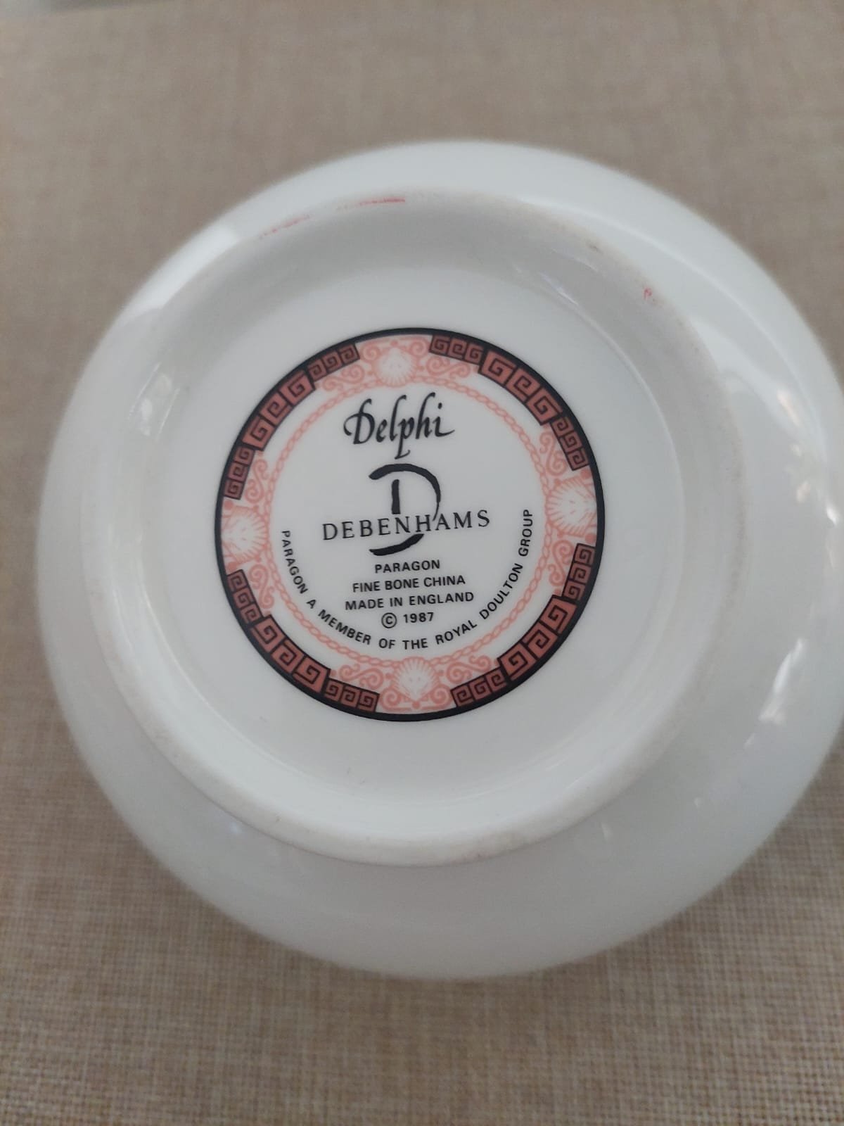 Colección Paragon para Debenhams “Delphi” – Fine Bone China Inglesa, 1987 - Imagen 4