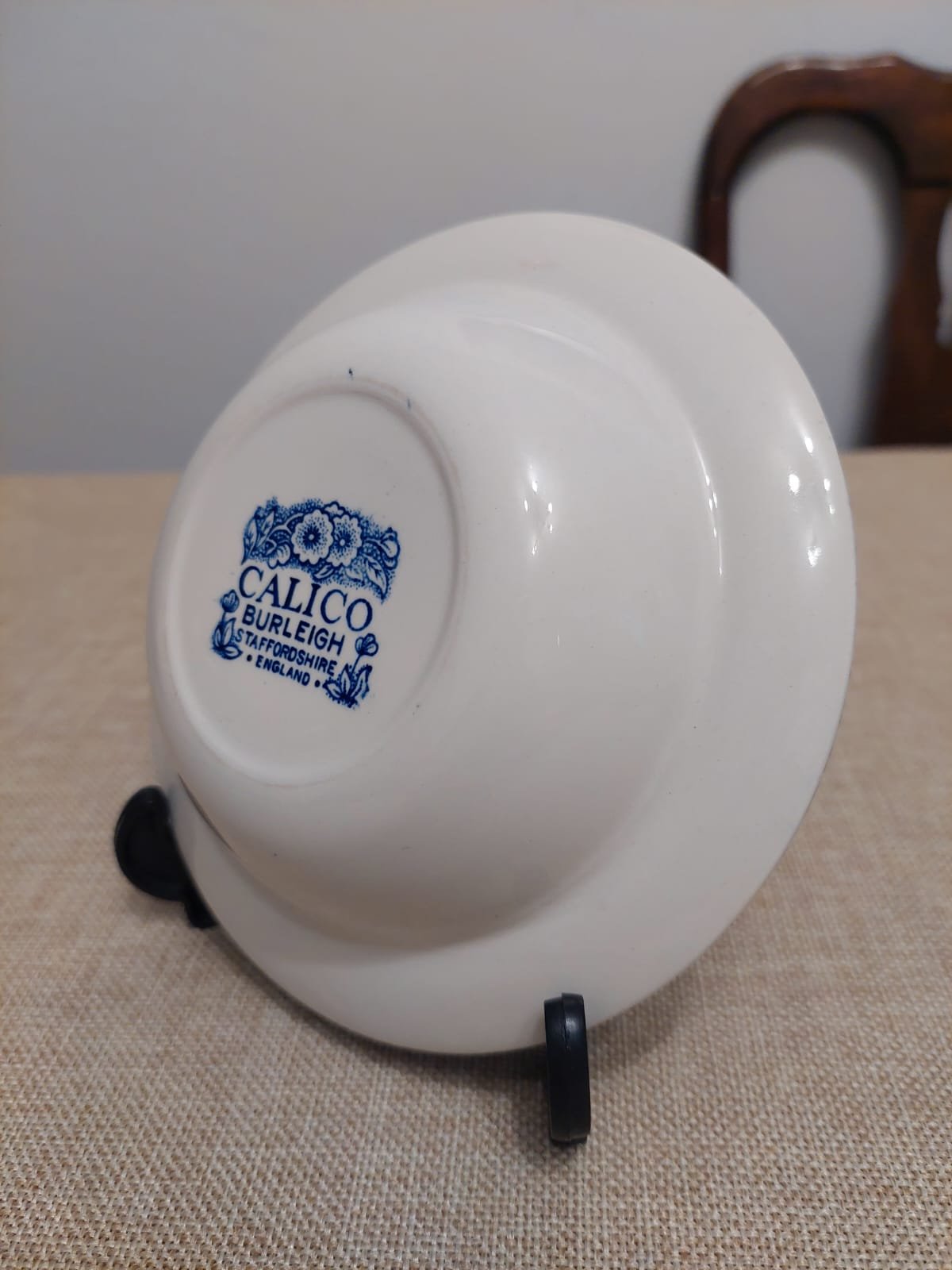 Pocillo Hondo Burleigh “Calico” – Loza Inglesa Azul - Imagen 5