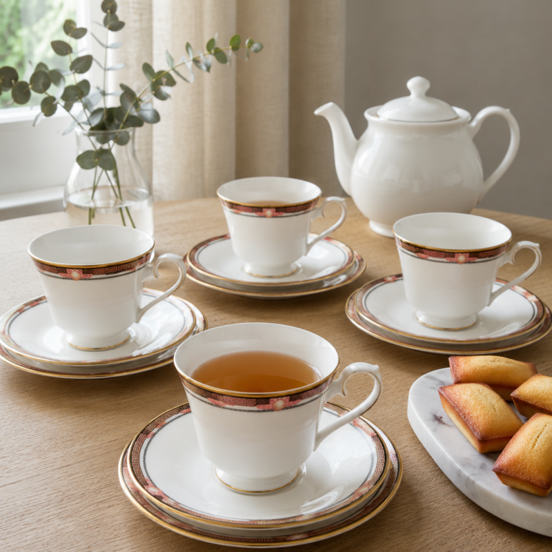 Colección Paragon para Debenhams “Delphi” – Fine Bone China Inglesa, 1987